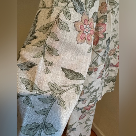 The Villager 80’S Cream Color Floral Print Skirt Set No Button Jacket SZ… - Picture 8 of 16